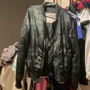 GARAGE Womens Camo Bomber Jacket!
